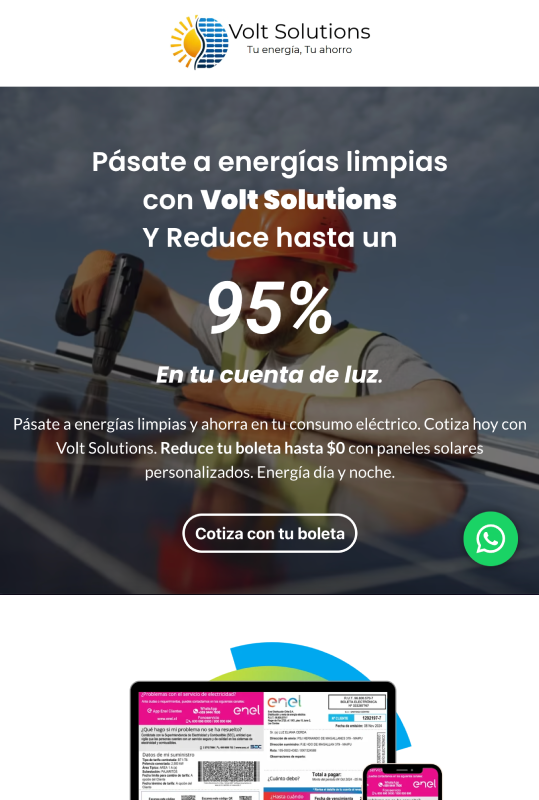 sitio web one page scroll